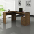 Mesa para Escritório de Canto 1,36x1,13mt 2 Gavetas ME4129  - Tora Design