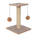 Arranhador Poste para Gatos com Bolinha Dupla Brinquedo - Tora Design