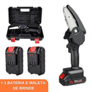 Mini Motoserra Elétrica a Bateria (+1 BATERIA E MALETA DE BRINDE) - Tora Design