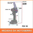 Mini Motoserra Elétrica a Bateria (+1 BATERIA E MALETA DE BRINDE) - Tora Design