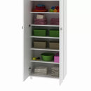 Armário Mulituso AM3108 2 Portas 7 Prateleiras Branco - Tora Design