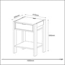 Mesa de Cabeçeira Auxiliar AZ1016 - Tora Design