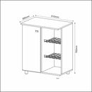 Balcão Fruteira para Forno e Microondas 1 Porta Branco BF3205 - Tora Design