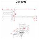 Cama de Solteiro CM8006 - Tora Design