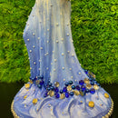 Escultura Iemanjá Degradê com Pérolas - Tora Design