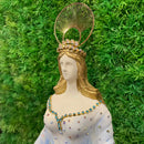 Escultura Iemanjá Degradê com Pérolas - Tora Design