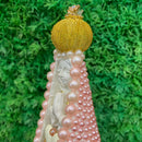 Escultura Nossa Senhora com Pérolas Rose - Tora Design