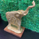 Escultura Elefante Dourado com Pedrarias - Tora Design