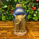 Escultura Elefante Dourado e Buda com Pedrarias - Tora Design