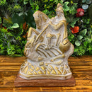 Escultura São Jorge Dourado e Branco - Tora Design