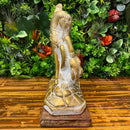 Escultura São Jorge Dourado e Branco - Tora Design