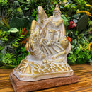 Escultura São Jorge Dourado e Branco - Tora Design