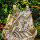 Escultura São Jorge Dourado e Branco - Tora Design