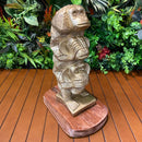 Escultura Trio Macaco Sabedoria Dourado - Tora Design