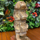 Escultura Trio Macaco Sabedoria Dourado - Tora Design