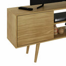 Rack para TV 42 Polegadas 2 Portas R1464 Natural e Palha - Tora Design