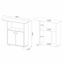 Armário 2 Portas com Tábua de Passar Roupas TP3050 - Tora Design