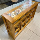 Bancada de Madeira Maciça + 4 Banquetas de Brinde - Tora Design