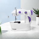 Mini Máquina de Costura Portátil Elétrica + Pedal Bivolt - Tora Design