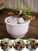 Fonte de Água Cascata Biqueira em Bambu