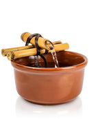 Bebedouro para Gato Fonte de Água em Cerâmica Bambu