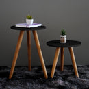 Conjunto 2 Mesas Auxiliares Redondas - Tora Design