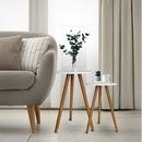 Conjunto 2 Mesas Auxiliares Redondas - Tora Design