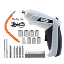 Parafusadeira Sem Fio Portátil Recarregável 32 Ponteiras + Maleta com Acessórios - Tora Design