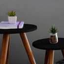 Conjunto 2 Mesas Auxiliares Redondas - Tora Design
