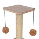 Arranhador Poste para Gatos com Bolinha Dupla Brinquedo - Tora Design