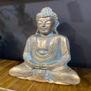 Buda Sidarta Meditando Cobre e Turquesa - Tora Design