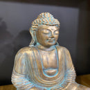 Buda Sidarta Meditando Cobre e Turquesa - Tora Design