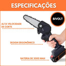Mini Motoserra Elétrica a Bateria (+1 BATERIA E MALETA DE BRINDE) - Tora Design