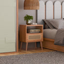 Mesa de Cabeceira Curve com Tela Natural TW48- Tora Design