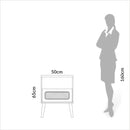 Mesa de Cabeceira Curve com Tela Natural TW48- Tora Design