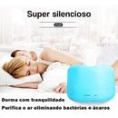 Difusor Aromatizador Elétrico Óleo Essencial 7 Cores LED com Controle - Tora Design