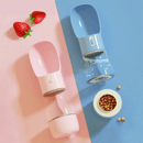 Garrafa dispenser compacta para pets 4 EM 1 - Armazene água, comida e sacolinha