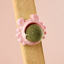 Brinquedo rotacional 360° terapêutico para gatos comestível - Erva Catnip