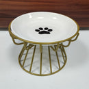 Tigela de Porcelana Alta Elevação para Cães e Gatos - Tora Design