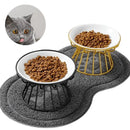 Tigela de Porcelana Alta Elevação para Cães e Gatos - Tora Design